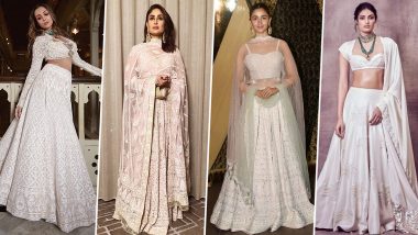 Kareena Kapoor Khan, Alia Bhatt's White Lehenga Choli For Your Summer Weddings!